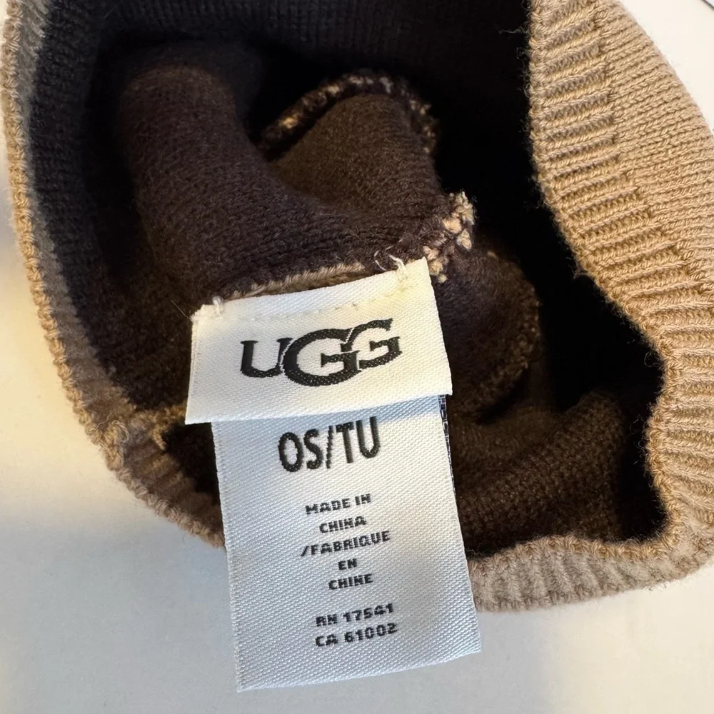 UGG Tan Knit baby Beanie